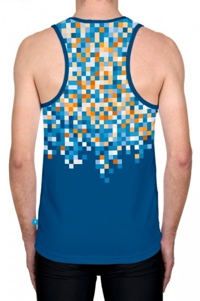 singlet biegowy z nadrukiem - tył