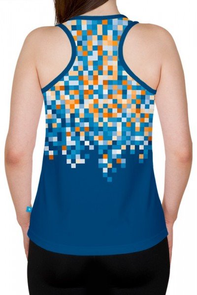 singlet biegowy z nadrukiem - tył
