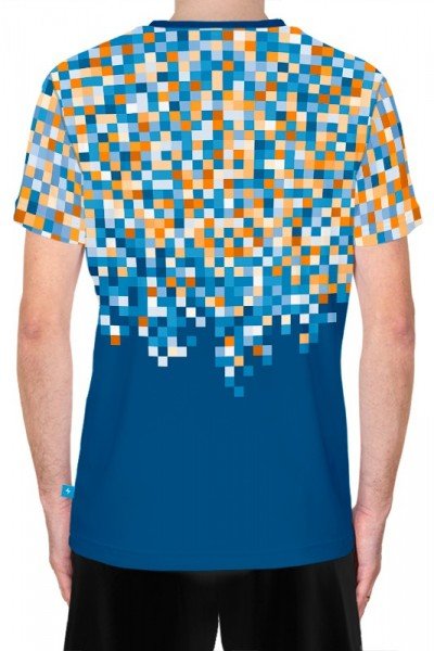 koszulka biegowa v-neck z nadrukiem - tył